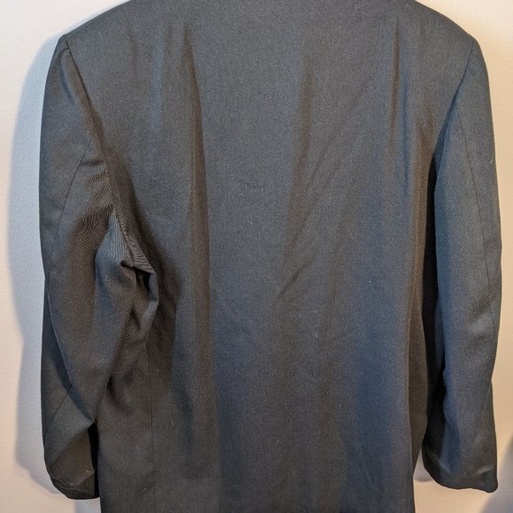 Men's VTG 80's RPM Black Club Blazer Jacket LARGE - Picture 4 of 4